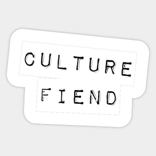 Culture Fiend Logo 2 Sticker